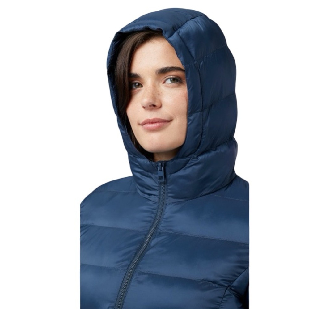 NWT Women’s Lightweight Poly-fill Packable Hooded Jacket.  Moonlit Ocean. Medium - Picture 6 of 11